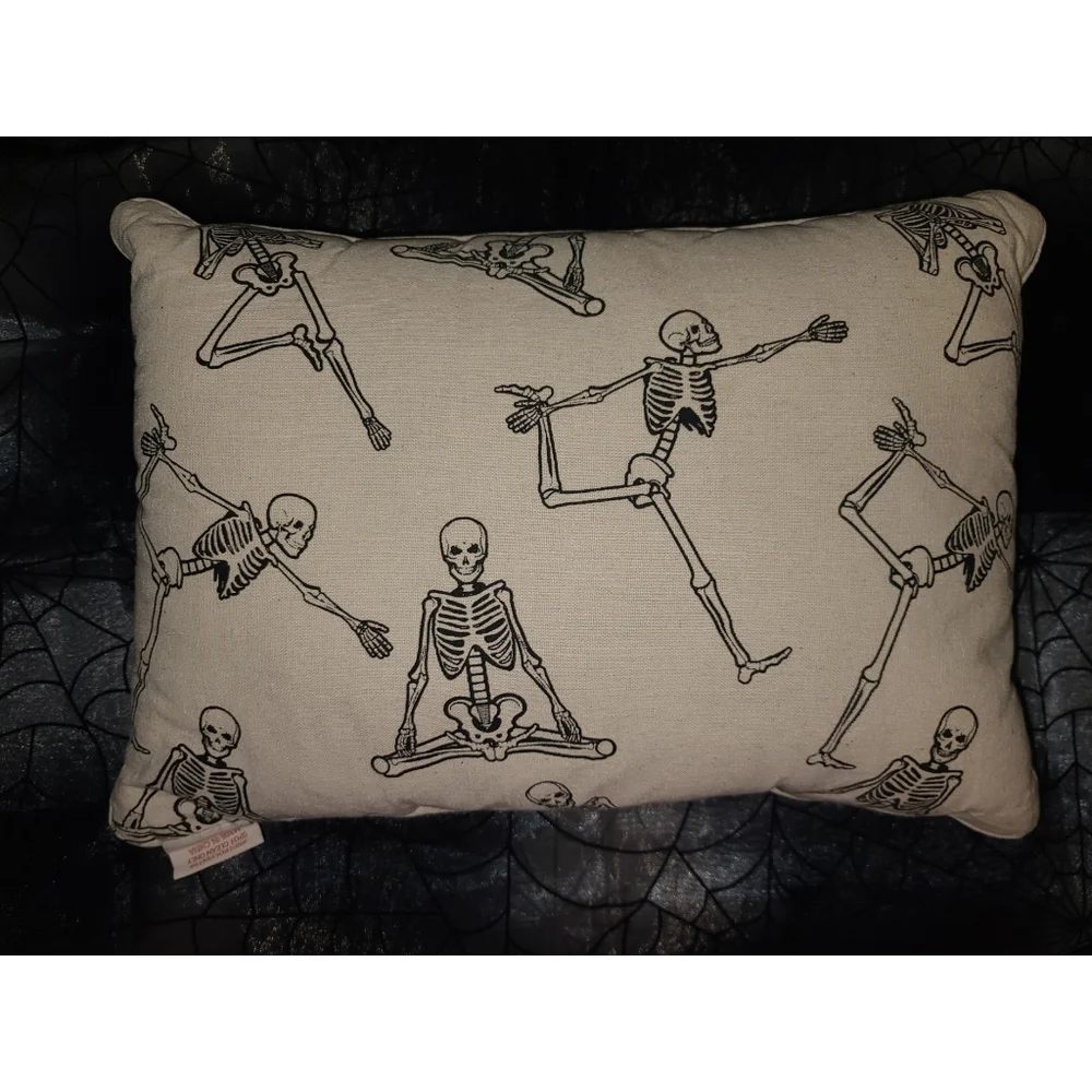 Halloween Namas' dead bone color pillow